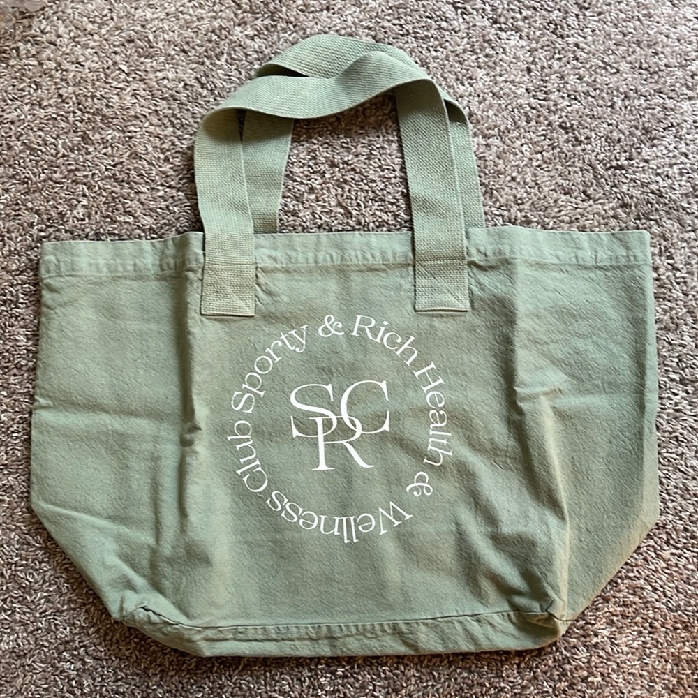 NEW Sporty & Rich Tote, Light Green